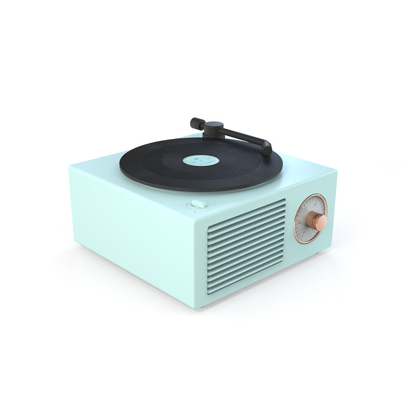 Retro Vinyl Bluetooth Speaker - Portable Mini