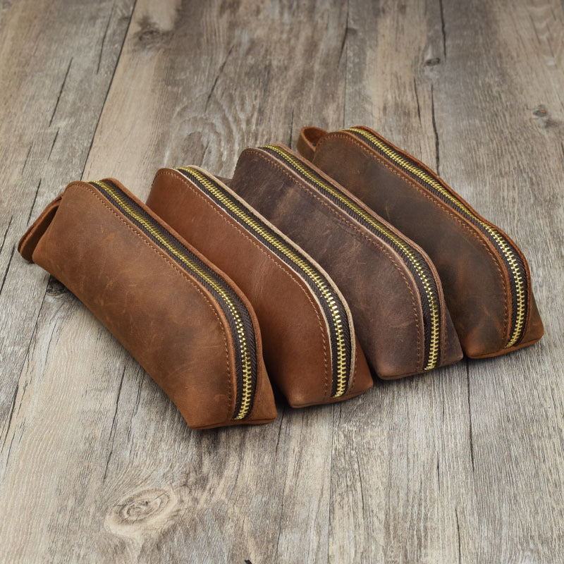 Handmade Genuine Leather Pencil Case
