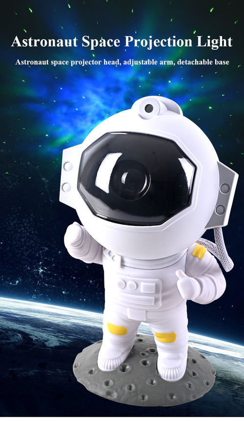 Astronaut Galaxy Star Projector — LED Night Light with Remote