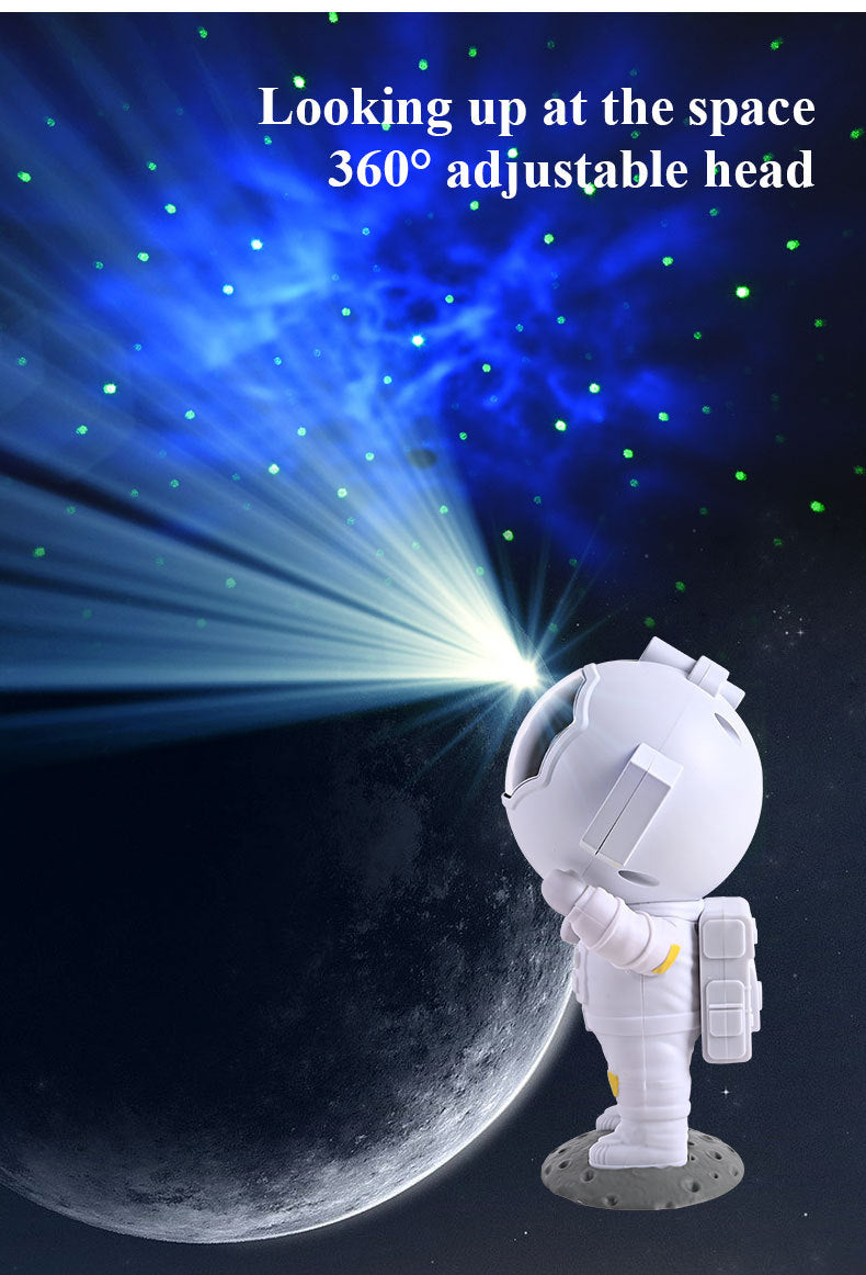 Astronaut Galaxy Star Projector — LED Night Light with Remote