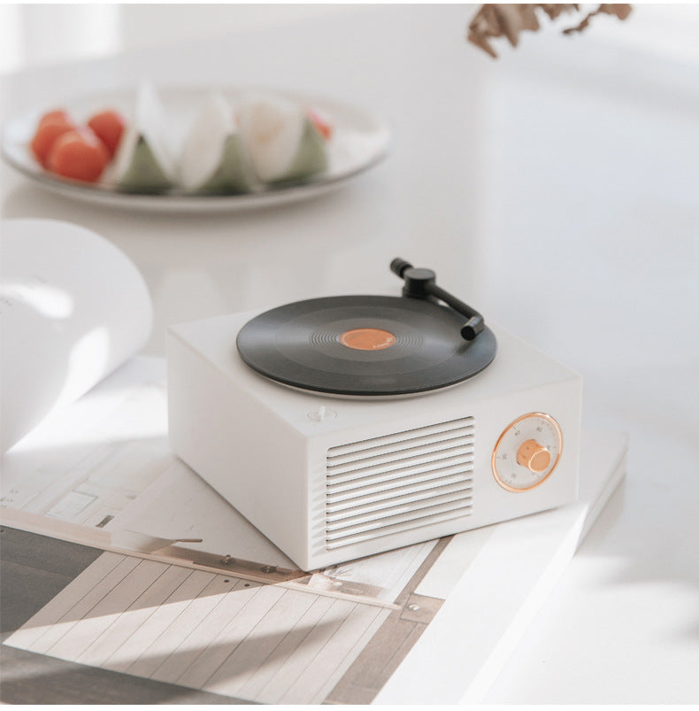 Retro Vinyl Bluetooth Speaker - Portable Mini