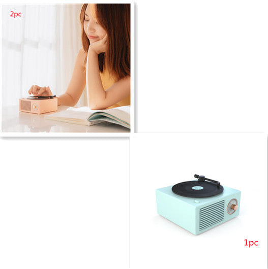 Retro Vinyl Bluetooth Speaker - Portable Mini