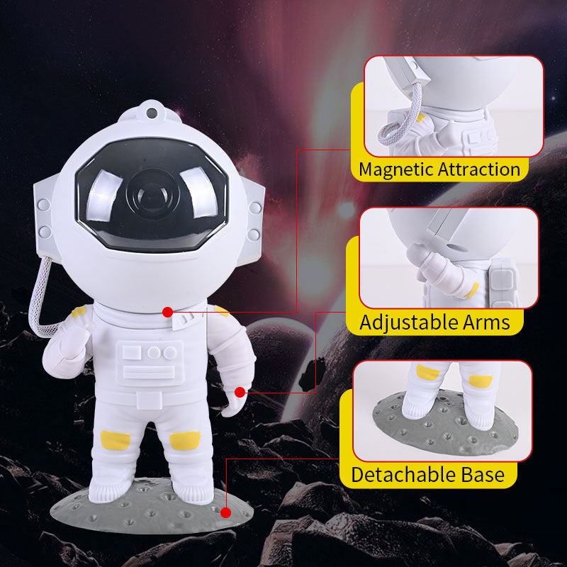 Astronaut Galaxy Star Projector — LED Night Light with Remote