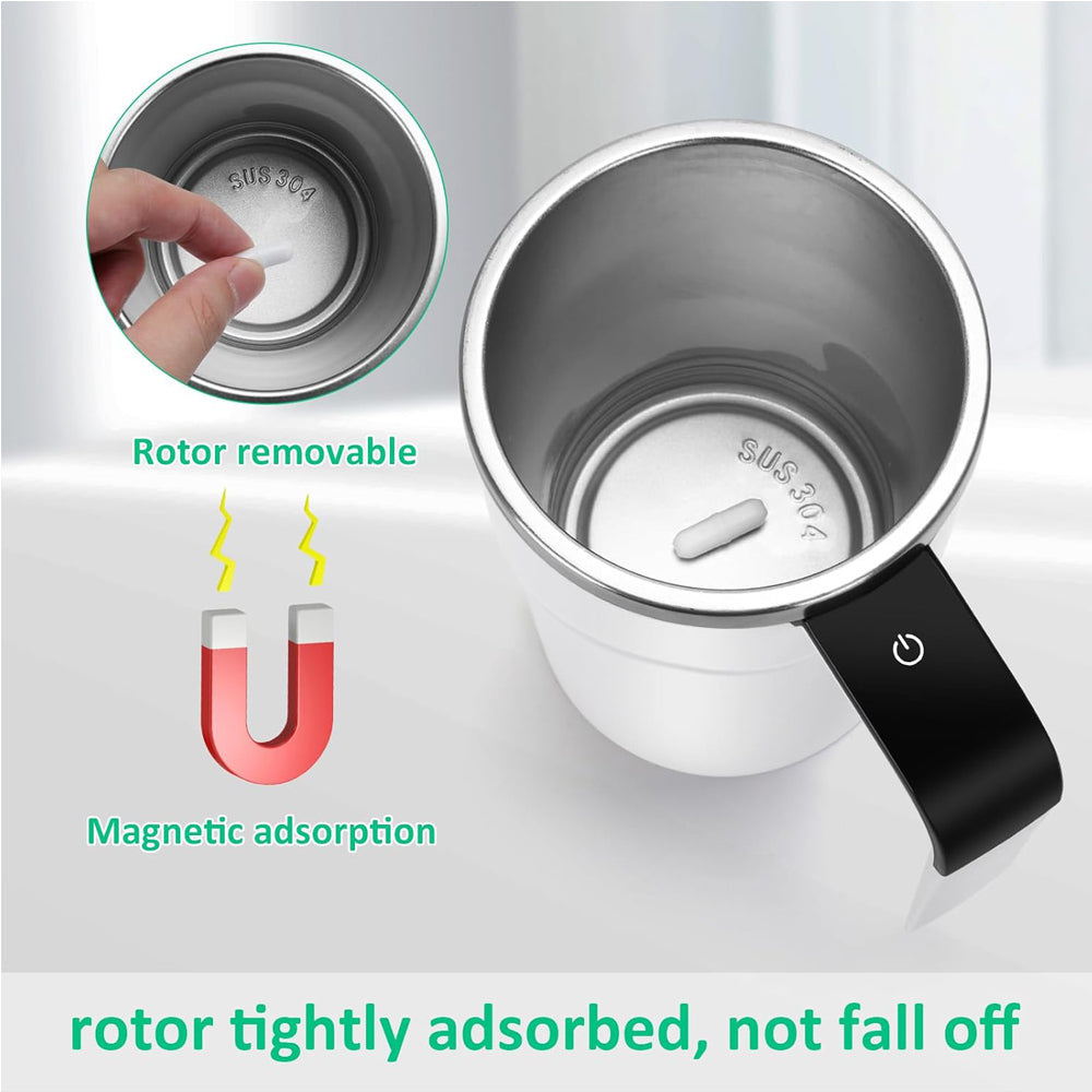 Self-Stirring Coffee Mug — Rechargeable with LED Temperature Display