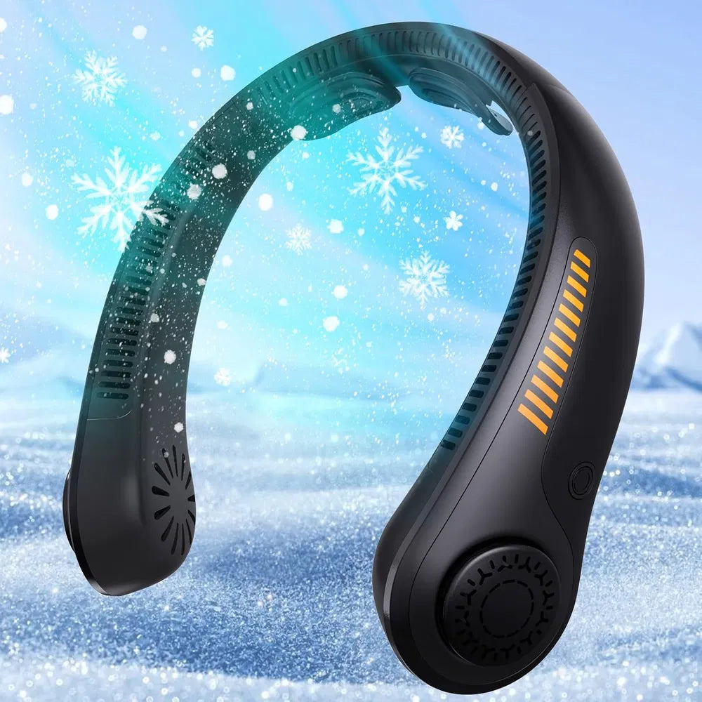 Portable Bladeless Neck Fan — Rechargeable & Lightweight