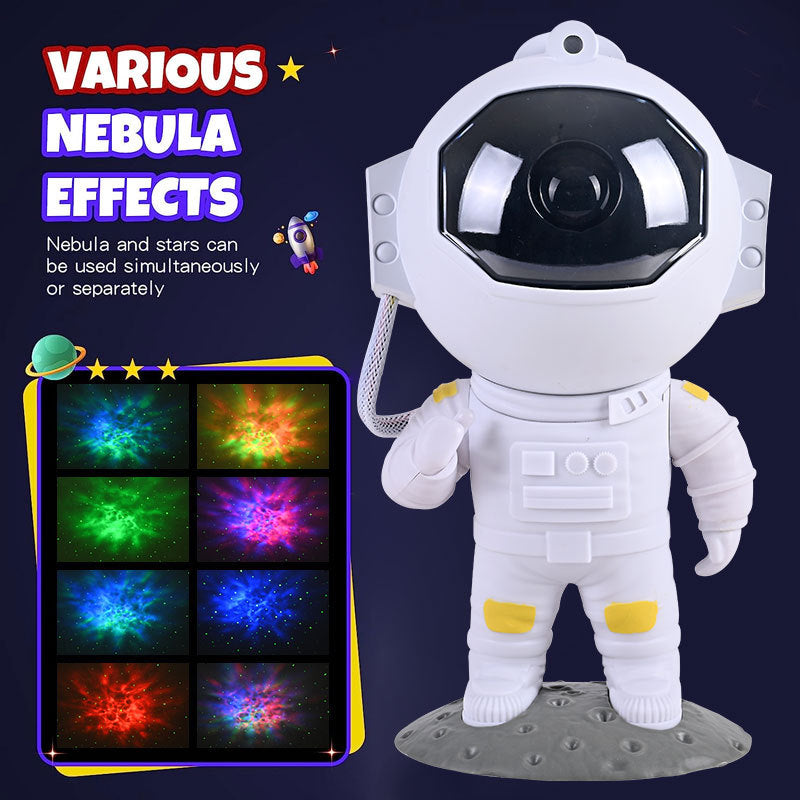 Astronaut Galaxy Star Projector — LED Night Light with Remote