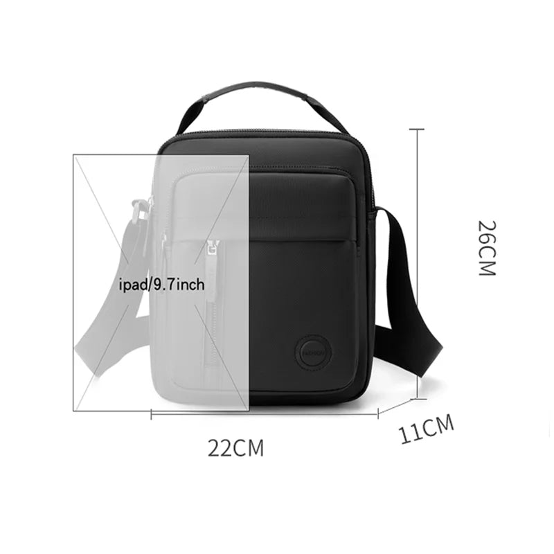 Men's Multi-Compartment Shoulder Bag