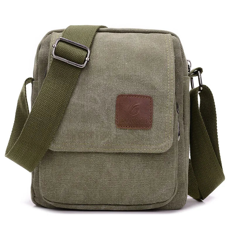Men's Retro Canvas Crossbody Bag