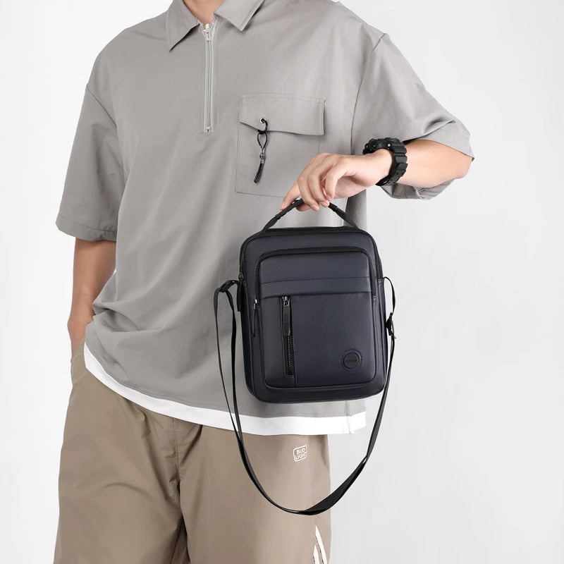 Men's Multi-Compartment Shoulder Bag
