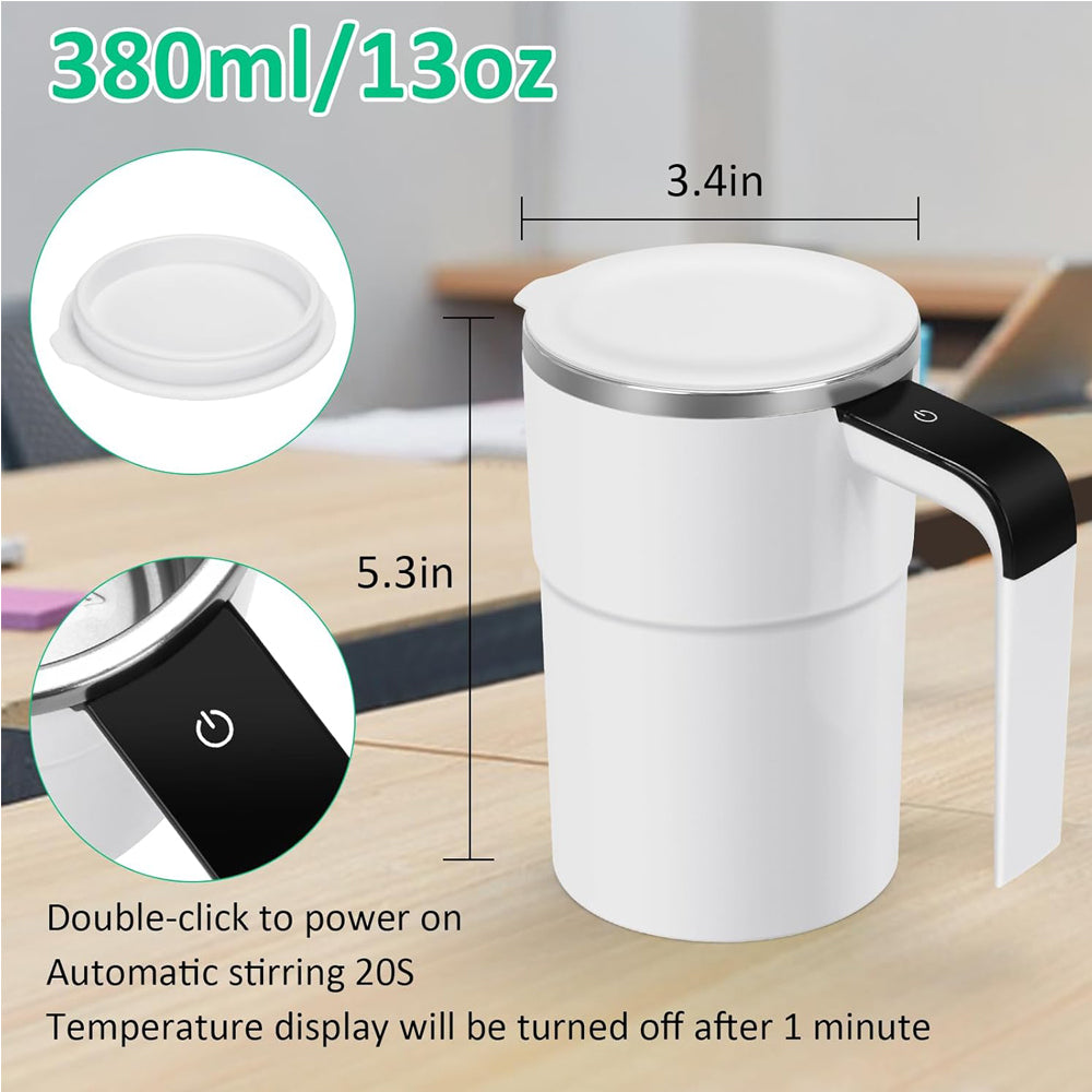 Self-Stirring Coffee Mug — Rechargeable with LED Temperature Display