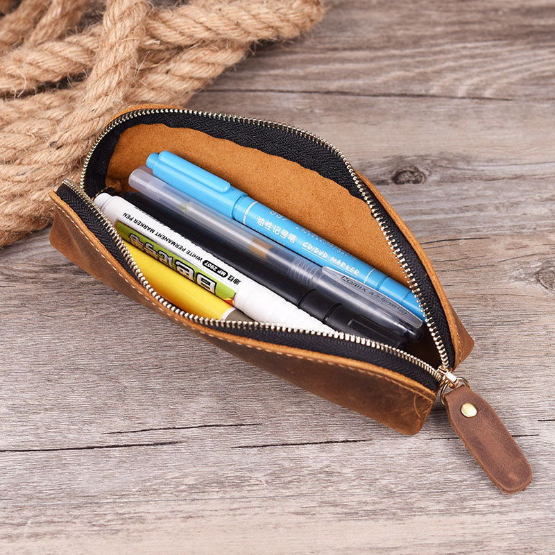 Handmade Genuine Leather Pencil Case