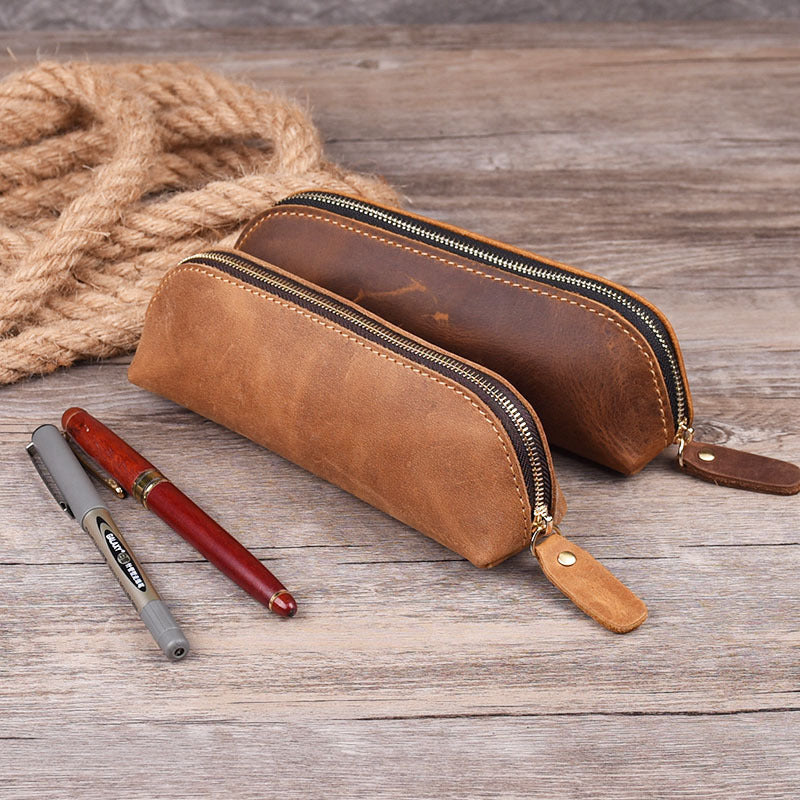 Handmade Genuine Leather Pencil Case