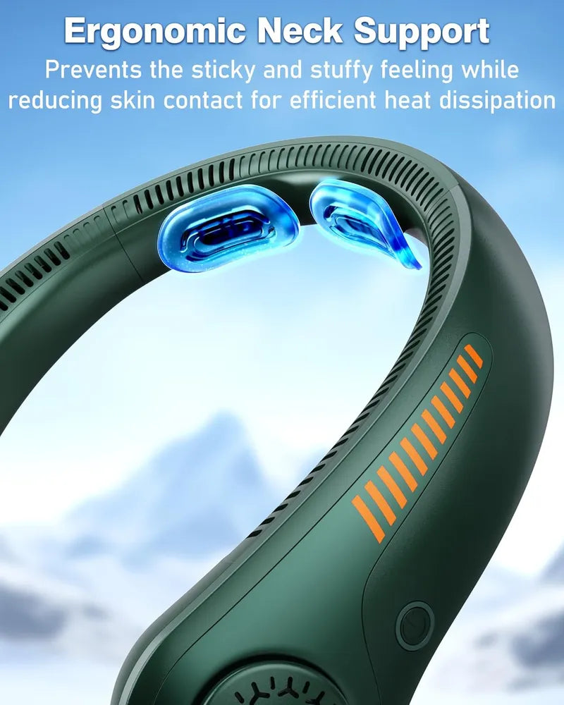 Portable Bladeless Neck Fan — Rechargeable & Lightweight