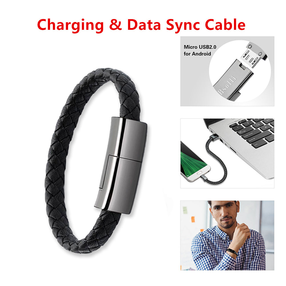 Bracelet USB Charging Cable - Portable Wrist Charger