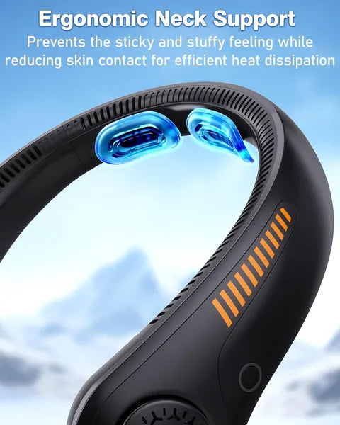 Portable Bladeless Neck Fan — Rechargeable & Lightweight